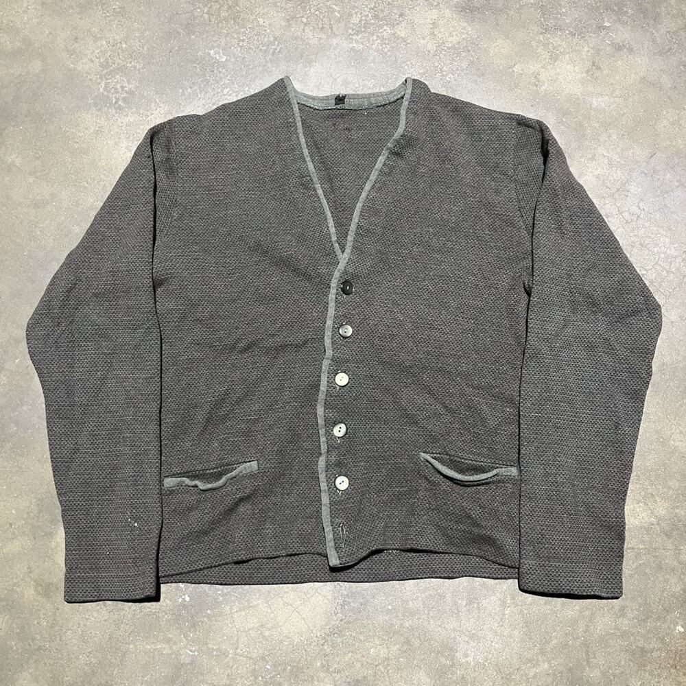 Vintage 60s Green Color Blend Boxy Cardigan